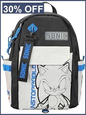 Sonic the Hedgehog 19" Daypack Backpack with Laptop Sleeve